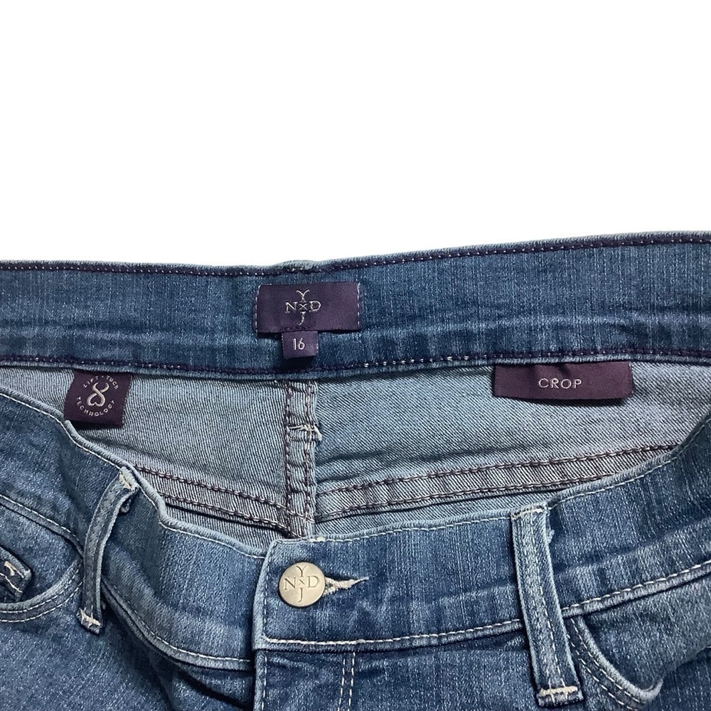 NYJD Jeans Sz 16 Cropped Blue - Picture 3 of 7